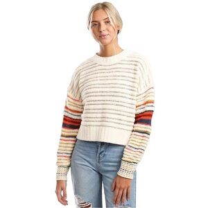 Gilded Intent Oversized Cropped Chenille Sweater - Size XS/Small